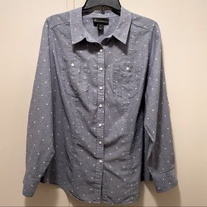 Chambray with Dots Button-down Shirt